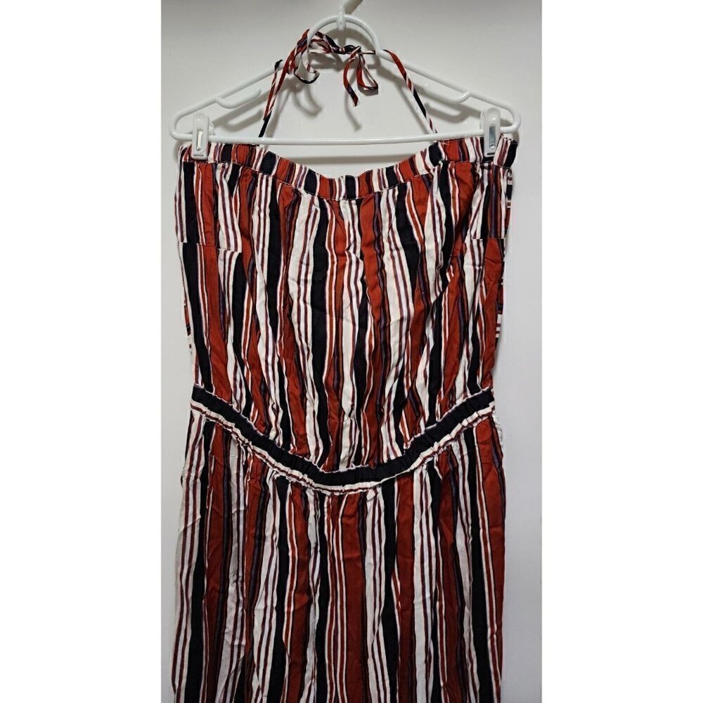 LOVE by Chesley Braun Black Striped Romper Size 3X - Picture 3 of 13